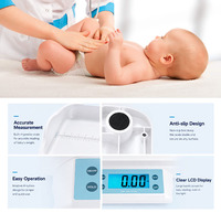Pèse-bébé numérique pour la mesure de la taille et du poids, écran LED, design séparé, pèse-bébé rechargeable pour nouveau-né