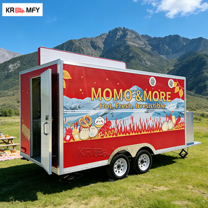 Carrito de Helados Móvil Certificado por la CE, Totalmente Equipado, Remolque Multifuncional para Venta de Comida con Estaciones para Dulces y Snacks - Product Image 4