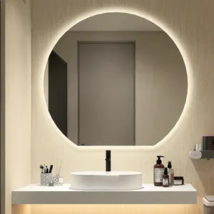 现代牢不可破高清镜子现代矩形浴室柜公寓家具套装浴室梳妆台5年C-2152