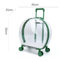 Style de luxe Trolley Cat Box Pratique Léger Pet Carrier Valise Voyage à tout moment avec votre ami à fourrure