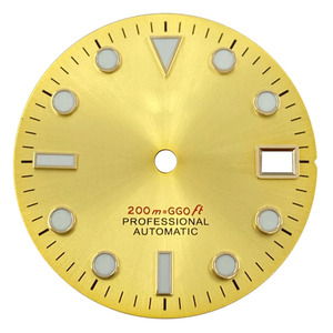 Üretici özelleştirmek yeşil aydınlık 28.5mm izle değiştirme arama logosu NH35 hareketi modifiye anlamıyla uyuyor izle yüz - Product Image 4