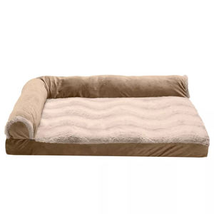 Luxe Duurzame Golfvacht Fluweel Deluxe Traagschuim Sofa Stijl Voor Winter Zacht Warm Hondenbed - Product Image 1