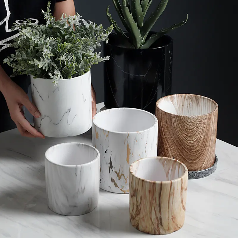 Hot Selling Factory Direkt vertrieb Moderne Indoor Outdoor Ton Keramik Pflanze Blumentöpfe für Indoor Outdoor Pflanzen