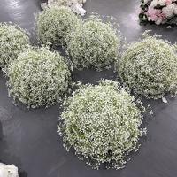 Vente en gros Boule de fleurs artificielles blanche pour bébé, grande pièce maîtresse, fleurs, boule de fleurs pleine fleur pour mariage
