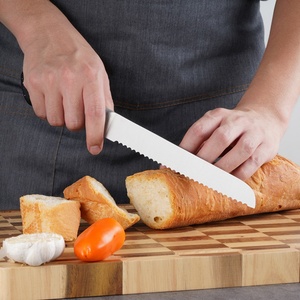 Ensemble de couteaux de cuisine professionnels 7 pièces en acier inoxydable avec bloc en bois et ciseaux – Vente en gros - Product Image 2