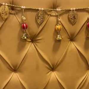Porte indienne en perles de cristal suspendue en gros vintage toran homedecor cantonnière de fenêtre brodée