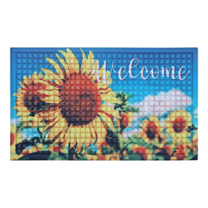 Tapis d'entrée en caoutchouc imprimé numérique de différentes tailles, pour la maison, la salle de bain, le bureau, l'entrée, tapis de sol doux, durable, antidérapant - Product Image 5