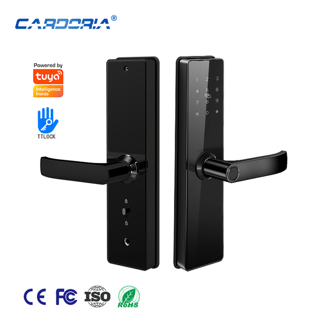 Waterproof Outdoor High Security Electric Digital Fingerprint Smart Door Lock With Tuya APP TTLOCK BLE Wifi Mobile Lock