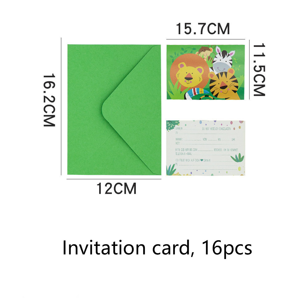 Carte d'invitation 16 pièces
