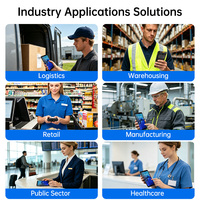PDA Resistente F35, Escáner de Código de Barras Industrial NFC Portátil 1D 2D, Android 13