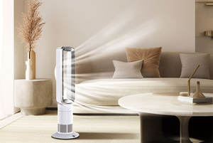 Ventilateur de tour intelligent sans pales pour la maison, avec purificateur d'air, ventilateur <span class=keywords><strong>refroidisseur</strong></span> d'air, chauffage, filtre HEPA 13, élimine la poussière et la <span class=keywords><strong>fumée</strong></span> - Product Image 3