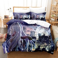 Drap de lit Queen Size imprimé personnalisé dessin animé ensemble de literie pour enfants ensemble de housse de couette ensemble de literie pour enfants