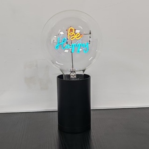 Lampe de table LED G125 personnalisée support de lampe en aluminium moulé sous pression lampe E27 rechargeable USB type-c ampoule à filament moderne lumières - Product Image 4