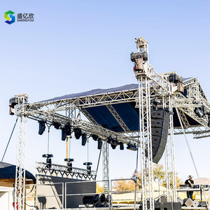 Aluminium DJ-verlichtingspodium met verstelbare poten en basisplaat voor beursstands en trussdisplays - Product Image 2