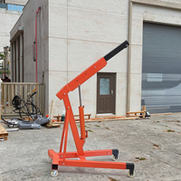 Grue de levage hydraulique pliable robuste de 1 tonne, 2 tonnes, 3 tonnes, grue de levage mobile portable