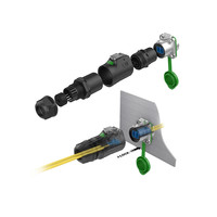 Connecteur Fibre Optique Double Port LP24 : Prise de Montage sur Panneau Étanche IP67 et Harnais de Câble Optique Sur Mesure pour Projet Industriel