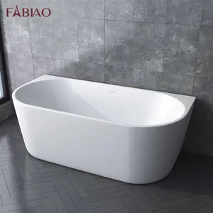 FABIAO vasca da bagno freestanding piccola chinese supplier Acrylic Cheap Freestanding Bathtub Soaking bath tub bathtub