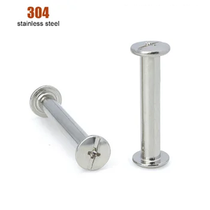 304 acier inoxydable vis à six pans creux attelle de verrouillage vis écrou combinaison Album bout à bout compte livre clou bord chanfrein M3 ~ M10 - Product Image 5