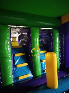 Trampoline gonflable Offre Spéciale violet <span class=keywords><strong>vert</strong></span> château jeu enfants gonflable maison fête saut rebond et toboggan Combo extérieur - Product Image 6