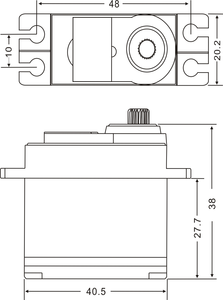 PDI-6208MG 8.2 กก. 0.07 วินาที เกียร์โลหะมาตรฐานตอบสนองรวดเร็วแบบดิจิตอลสำหรับรถดริฟท์ RC หุ่นยนต์ RC เครื่องบิน RC - Product Image 5