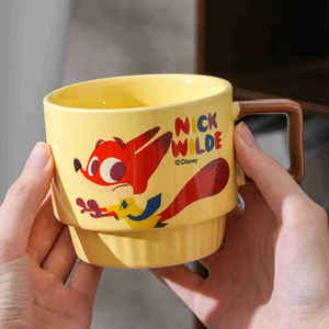 Juego de tazas apilables Disney Zootopia, taza de café de 2 piezas con asa, diseño de dibujos animados para niños y adultos, regalo - Product Image 4