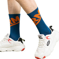 Chaussettes de sport en coton avec logo personnalisé pour hommes, chaussettes de sport en coton, sports athlétiques, cyclisme, chaussettes de sport en coton
