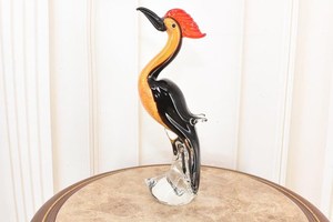 Figurines de canards mandarins en verre soufflé, paire, faites à la main, ornement animalier, Art déco, décoration de table, décoration intérieure - Product Image 5