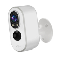 Cámara de Seguridad Inalámbrica para Exteriores de 3MP con Audio Bidireccional, Visión Nocturna, Sensor CMOS, Soporte para Tarjeta de Memoria y Nube, Alimentada por Batería y WiFi