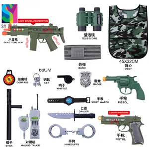 Military Action Army Kids gioco di ruolo Kit Pretend gioca Vest Gun Set militare giocattoli