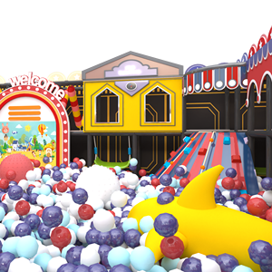 Aoleao Aire de jeux intérieure personnalisée Candy Pop avec piscine à balles, toboggan, trampoline d'escalade pour enfants, jeux souples certifiés CE TUV - Product Image 2