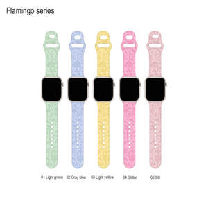Correa de reloj deportiva de silicona suave y personalizada impresa para banda de <span class=keywords><strong>Apple</strong></span> <span class=keywords><strong>Watch</strong></span> de 41, 45 y 49 mm para Iwatch <span class=keywords><strong>SE</strong></span> S - Product Image 6