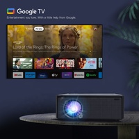 Nouveauté : projecteurs intelligents Android certifiés Google, 4K 600 ANSI LCD + LED, pour l'éducation, le cinéma, la maison, l'intérieur et l'extérieur