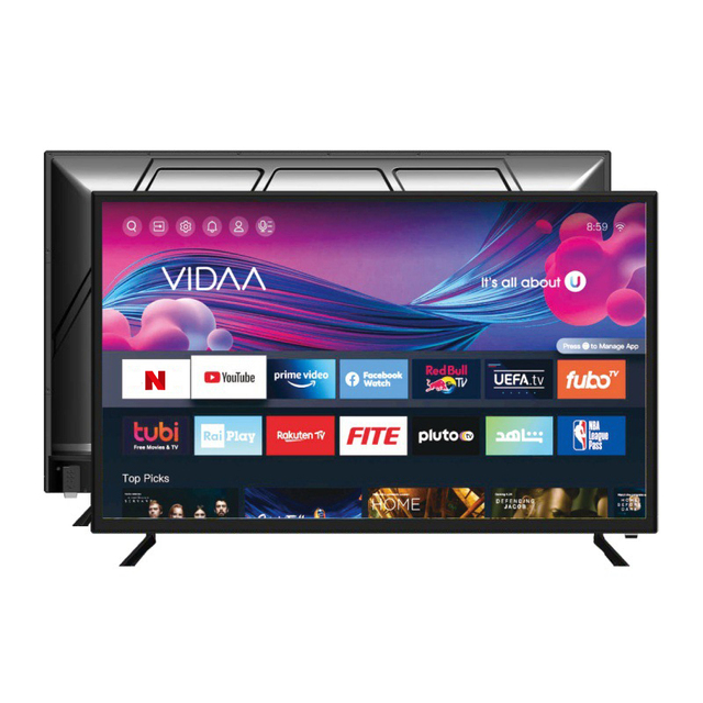 32 Inch 4K LED HDTV Smart TV Android WiFi Wide Viewing Angle Game Mode for Bathroom Use