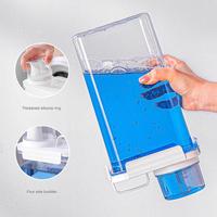 Distributeur de détergent assouplissant Design moderne durable sans BPA en plastique clair étiquettes amovibles stockage de blanchisserie mesure