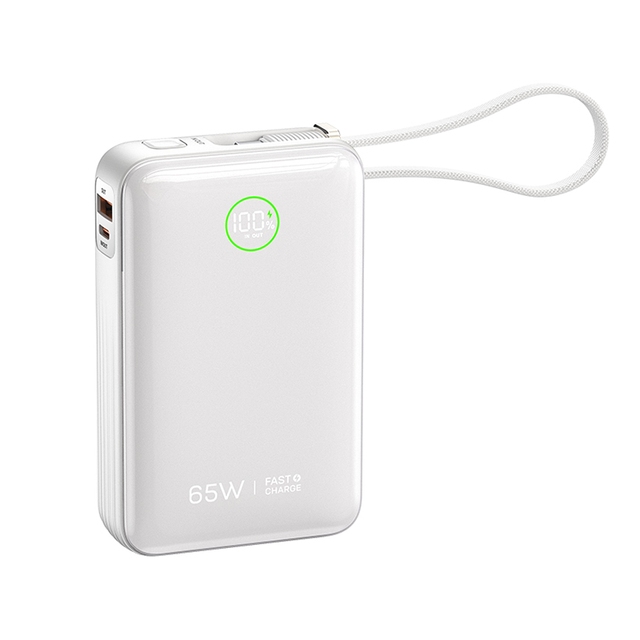 High-Capacity Cool and Stylish PD65W MAX PowerBank LED Display Portable Solid State Power Bank 20000 Mah