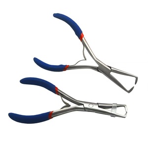 Pinzas Profesionales de Acero Inoxidable para Extensiones de Cabello, para Instalar y Retirar Anillas Micro Nano, con Mango Antideslizante de Calidad Profesional - Product Image 1