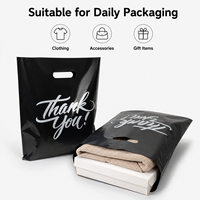 Sacs de shopping personnalisés en PE imprimés offset, à fond plat avec soufflet latéral, pour accessoires de mode, jetables