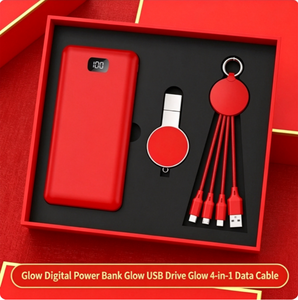 Kit <span class=keywords><strong>de</strong></span> Regalo Electrónico Transparente <span class=keywords><strong>de</strong></span> Lujo Minimalista <span class=keywords><strong>de</strong></span> Alta Tecnología Premium Wisteria, Cargador Inalámbrico para Auto con Logotipo Personalizado, para Viajes - Product Image 2