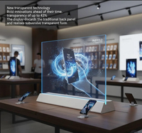 Écran tactile OLED transparent de 30/55 pouces, affichage numérique vertical, écran publicitaire pour vitrine de magasin, exposition de détail