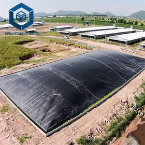 1.5mm 2mm एचडीपीई ईवा मछली तालाब के लिए EPDM पीवीसी निविड़ अंधकार Geomembrane प्लास्टिक तालाब लाइनर गडढे बांध खनन लैगून