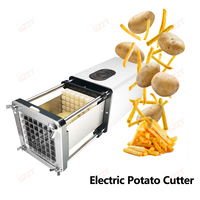 304 lame en acier inoxydable coupe-pommes de terre automatique frites trancheuse croustilles fabricant légumes fruits hachoir découpeuse