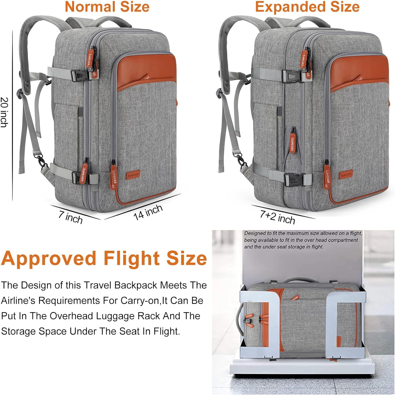 Travel Laptop Backpack 42L - Flight Approved & Anti Theft Travel Laptop Backpack 42L - Flight Approved & Anti Theft