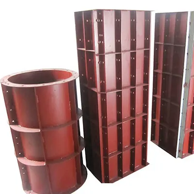 Coffrage de fibre Coffrage de colonne en acier Panneau en acier de coffrage réutilisable en métal de construction