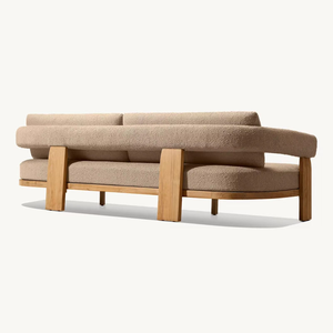 Bộ bàn ghế <span class=keywords><strong>sofa</strong></span> ngoài trời bằng gỗ tếch, thiết kế hiện đại, sang trọng, dành cho sân vườn, biệt thự. - Product Image 5