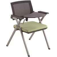 Chaise de bureau pivotante souple portable de haute qualité, fournitures de fabricants, dossier facile à transporter, pliable, planche d'écriture, pour bureau