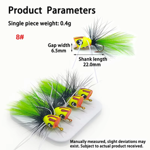 <span class=keywords><strong>Popper</strong></span> Fly Float Bait pour perche Snakehead <span class=keywords><strong>Bass</strong></span> Leurre de pêche et techniques de pêche à la mouche pour rivière et lac - Product Image 4