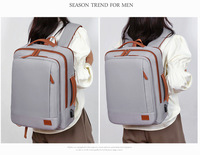 Sac à dos pour ordinateur portable avec certificat CE et faible MOQ, grande capacité, usage quotidien, avec rembourrage ergonomique du dossier pour un confort optimal