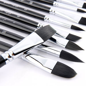 Juego de pinceles de nailon para pintura al óleo para niños, pincel de <span class=keywords><strong>acuarelas</strong></span> con <span class=keywords><strong>caja</strong></span>, 16 unidades - Product Image 5