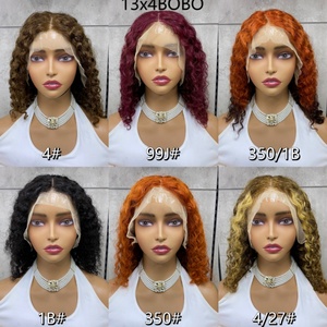 Wholesale 100% <b>Human</b> Hair Color Frontal Bob <b>Wig</b> - Product Image 1