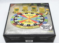 Mini Roulette Jeux à Boire 4 Verres à Shot Jeux de Plateau Tournant pour Fêtes
